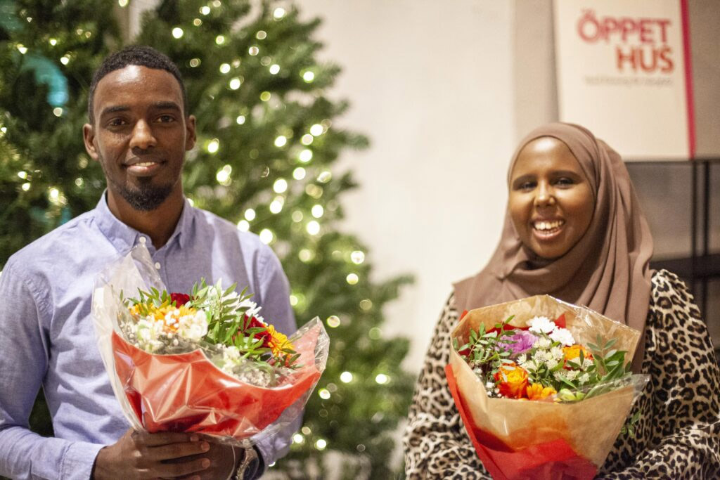 Jibril Hirsi och Hinda Mohamud